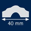 Молдинг I40 40 мм