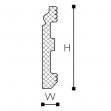 Плинтус FL1flex 80х13 мм