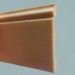 Плинтус SL1 brown 80x12 мм