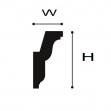 Плинтус С212flex 75х45мм