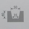 Балка модерн 90х60, патина коричневая
