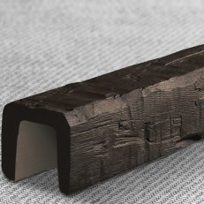 Балка рустикал 120х120, темный дуб