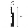 Плинтус SX187flex 75х12мм
