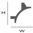 Карниз KF703Flexi 90х90мм