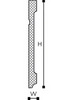 Плинтус FD20S 200x15 мм